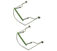 Mikinona Adjustable Harmonica Neck Holder 2pcs Metal Harp Rack for 10-hole Mouth Organ Performance and Practice