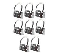 Mikinona Adjustable Metal Guitar Thumb Pick and Hollowed Banjo Finger Plectrum Set 8Pcs Stainless Steel Smooth Picks for Banjo Acoustic Guitar Playing