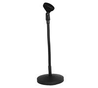 Mikinona Adjustable Microphone Stand for Tabletop Metal Mic Stand Black and Sturdy Design for Gaming and Office Use