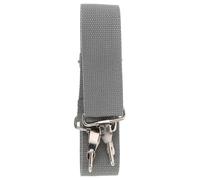 Mikinona Adjustable Snare Drum Sling Strap with Nylon Belt and Metal Clip, 145cm Dark Grey Marching Snare Drum Shoulder Harness for Military and Parade Use