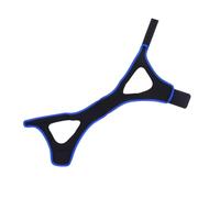 Mikinona Adjustable Triangle Chin Strap Jaw Support for Breathable Neoprene Sleep Device for Mouth Breathers Stop Mouth Breathing Night Aid in Black and Blue