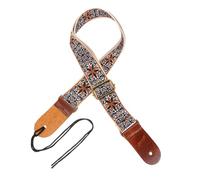 Mikinona Adjustable Ukulele Strap Replacement for Adults with Nylon and Leather Material Suitable for Most Ukuleles Featuring a Unique Fashionable Look and Family Use