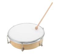 Mikinona Adjustable Wooden Frame Hand Drum with Drum Stick for Portable Lightweight Paddle for Preschool Music Classes Outdoor Activities and Percussion
