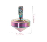 Mikinona Alloy Desktop Gyro for Adults Stress Relief Precision Spinning Top Educational Mini Metal Gyroscope with Over Spin Portable Creative