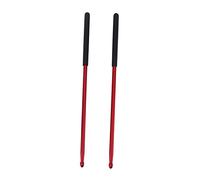 Mikinona Aluminium Alloy Anti-rust Drumsticks Pair Red W122 for Drummer Practice Drum Pad Exercises Musical Instrument Accessories