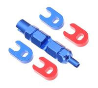 Mikinona Aluminum Alloy Bike Valve Core Removal Tool Wrench for French American Valve Tubes Anti-Slip Tire Core Disassembly Repair Kit for Bicycle Tire Air Leak Fix