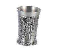 Mikinona Ancient-style Cocktail Cup Retro Wine Goblet Polished Edges Desktop Decoration for Whiskey Beer Juice and More Luxurious Vintage Adornment