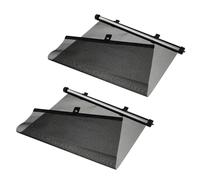 Mikinona Automatic Retractable Side Window Roller Shutters Black Car Shield Shades Heat Insulation Sun Visor Blocker Easy Install for UV Protection and Glare Reduction
