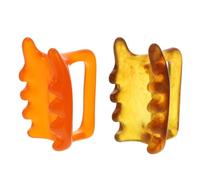 Mikinona Back Massagers Set 2Pcs Beeswax Body Massage Tools for Neck Shoulder and Back Acupoint Pressure Muscle Relaxation 3.54X2.56X2.17 Inch