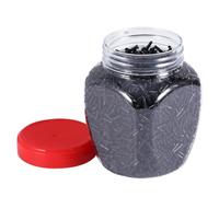 Mikinona Badminton Racket Guard Tube Nylon Protector Double Pin Eyelets 2.6X7.9Mm, Sports Supplies for Badminton Accessories Box, Black, Suitable for Racket String Protection