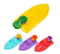Mikinona Balloon Powered Boat DIY Recoil Educational Science Experiment Kits for Stem Learning with Plastic Construction Random Color