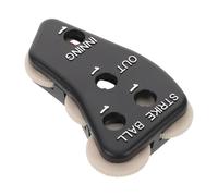 Mikinona Baseball Umpire Clicker with 4 Wheels, Plastic Pitch Counter Clicker for Scorekeeper, Small Portable Baseball Indicator Gear Suitable for Outdoor Sports and Softball Referee Use