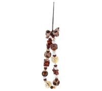 Mikinona Beaded Phone Charm Wrist Strap for Women Vintage Leopard Print Anti-lost Mobile Phone Chain Lanyard