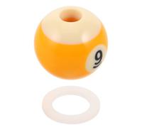 Mikinona Billiard Training Ball with 16mm Hole - Pool Cue Stroke Aiming Trainer - Practice Aid for Beginners and Cue Accuracy Improvement in Pool and Snooker Games