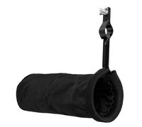 Mikinona Black Oxford Cloth Drumstick Holder Single Screw Closure, Drum Kit Stick Storage Container Suitable for Jazz and Rock Drummers
