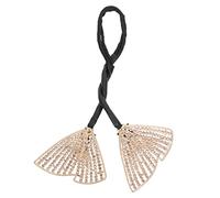 Mikinona Bling Bow Headdress Women Hair Bun Maker Hair Accessories Rhinestone Easy Bun Maker Donut Shaper Styling Tool for Women Great for Parties Festivals Travel Wedding Guest