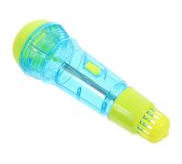 Mikinona Blue Echo Microphone for Pretend Play Singing Prop with Realistic Design Portable and Easy to Hold for Birthday Parties Stage Performances Cosplay and Fun Playtime
