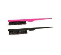 Mikinona Boar Bristle Curling Comb Brush Wide Pintail Salon Hairbrush Random Style