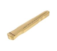 Mikinona Brass Calligraphy Paperweight with Guqin Motif Vintage Desktop Writing Prop for Office and Study Artistic Chinese Paper Holder for Scholars and Artists Functional and Decorative