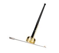 Mikinona Brass Yin Qing Small Buddhist Hand Bell Meditation Percussion Instrument with Delicate Craftwork for Temple Music and Mindfulness Practice