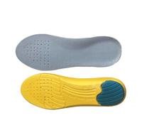 Mikinona Breathable Thickened Sports Insoles Anti-Odor Shock Absorbing Heel Pads Fit for Men and Women Sweat-Absorbent Cushions with Anti-Skid Massage Surface for Comfortable Athletic Shoes