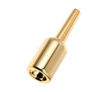 Mikinona British Gilded Trumpet Mouthpiece Small Size Professional Brass Instrument Accessory Replacement for Performance and Practice