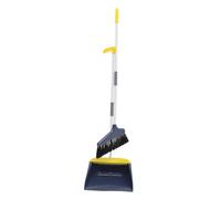 Mikinona Broom and Dustpan Set Long Handled Portable Cleaning Tools for Floor Cleaning Lightweight Dustpan Broom Combo for Tidy Rooms and Convenient Storage