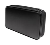 Mikinona Capacity Hard CD Case with Zipper Closure Tear-Resistant DVD Storage Wallet for Media Music Movies and Gaming Discs Compact and Organizer for Car Home Use