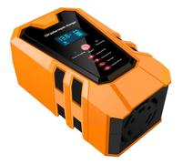 Mikinona Car Battery Charger with Digital Display and Intelligent Automatic Charging Mode Shell with Cooling Fan Multi-protection for Motorcycles Cars Trucks Lawn Mowers Uk Plug