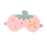 Mikinona Cartoon Fruit Eye Mask Soft Plush Sleeping Cute Funny Design for Boys and Girls Nighttime Sleep Cover Nap Lovers