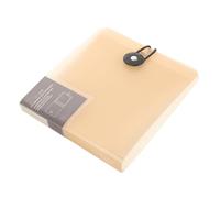 Mikinona CD Storage Case Holder Binder Capacity Organizer for DVDs and and Protective Design for Home and Car Use Transparent Khaki Color