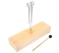 Mikinona Chakra Tuning Fork and Deeper Meditation Experiences Promotes Relaxation and Percussion Mallet Aluminum Alloy with Wooden Resonator Box for Meditation Practices