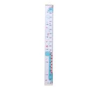 Mikinona Chart Height Measurement Ruler Hanging Wall Decal for Teens Dinosaur Design Wood and Canvas Easy to Install Nursery Decor Tracking Growth