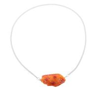 Mikinona Chicken Wing Necklace Funny Fake Fried Chicken Hanging Chain for Costume Supply Simulation Food Pendant Necklace Party Favor Jewelry Accessory