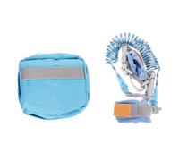 Mikinona Children Toddler Leash Harness with Reflective 1.5m Spring Rope, Anti-Lost Safety Backpack Leash for Boys and Girls Age 1-4, Blue Lion Design Infant Walking Safety Strap Set