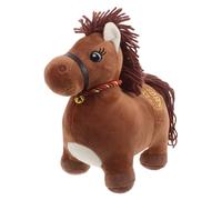 Mikinona Chinese Year Horse Plush Mascot Horses Zodiac Artistic Collectible Blessing Souvenir for Home Car Window Decoration