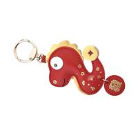 Mikinona Chinese Year Snake Keychain Feng Shui Wealth Charm Compact Multifunctional Zodiac Accessory for Keys Bags Lucky Lunar Year Ornament