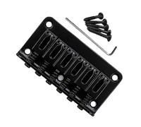 Mikinona Chrome Electric Guitar Bridge Tailpiece 6-string Fixed Bridge 78mm Ga801a Metal Guitar Parts
