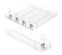 Mikinona Cigarette Automatic Display Rack 5Pcs Shelf Pusher Organizer with Spring-Loaded Mechanism for Retail Store Cigarette Display and Efficient Tobacco Product Arrangement
