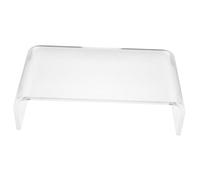 Mikinona Clear Acrylic Monitor Stand Riser Compact Computer Screen Riser for Desk Home Office Ergonomic Height Booster with Scratch-resistant Design to Posture and Reduce Eyestrain