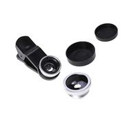 Mikinona Clip Lens for Mobile Phones Wide Angle Fisheye Macro Lens Professional Photography Accessory Compatible with All Smartphones Silver