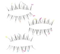 Mikinona Colorful Love False Eyelashes for Cosplay Halloween and Masquerade Parties Heart-shaped Fake Lashes Natural Look for Stage Performances and Cosplay Events