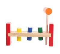 Mikinona Colorful Wooden Hammer for Years Old Early-education Plaything Preschool Supply with Safe Smooth Paint Fine Motor Skills Development Brain Training and Cognition Table