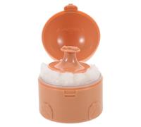 Mikinona Compact Bear Shaped Powder Puff Travel Case for Loose and Body Powder, Portable Double Layer Design in Coffee Colour, 50g Capacity, for ’s Skincare Routine and Diaper Bags