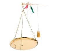 Mikinona Compact Copper Medicine Scale Traditional Handheld Herbal Gram Scale for Precise Weighing of Chinese Medicine Kitchen Baking Jewelry Coins Portable Vintage Design