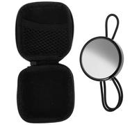 Mikinona Compact Round Scuba Diving Rearview Mirror with Elastic Lanyard Wide-angle Convex Safety Accessory for Cave and Side Mount Diving Lightweight Portable Underwater Visibility