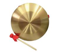 Mikinona Copper Chinese Gong Percussion Instrument Thickened Gong with Mallet Copper Craftsmanship for Stage Performance Home Decor and Beginner-friendly Musical Instrument