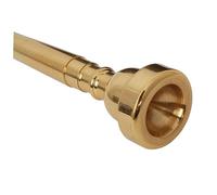 Mikinona Copper Trumpet Mouthpiece Golden Finish Precision Crafted for High Register Compatible with Bach King and Trumpets for Musicians and Performers