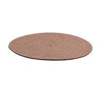 Mikinona Cork Turntable Mat Anti-static Slipmat for Vinyl Record Players Reduces Noise Vibration Durable Cork Pad for Improved Sound Quality Tracking
