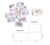 Mikinona Creative Birthday Card 10pcs with Delicate Paper Design Creating a Warm and Joyful Atmosphere to Convey Love and Best Wishes from Cat for Birthday Celebrations